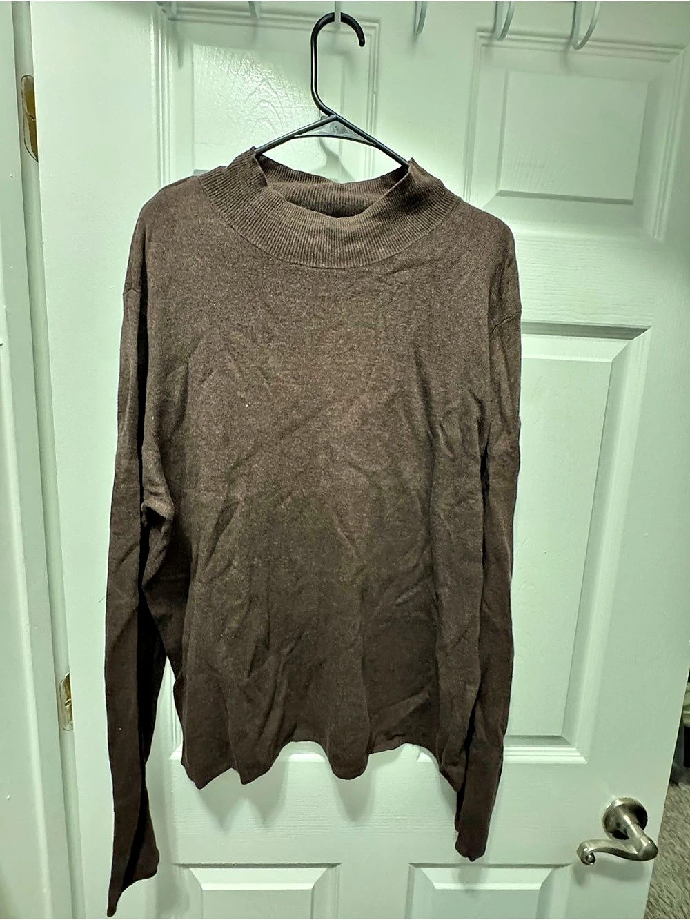 H&M Cowl Neck Sweater in Brown Size XL Like New